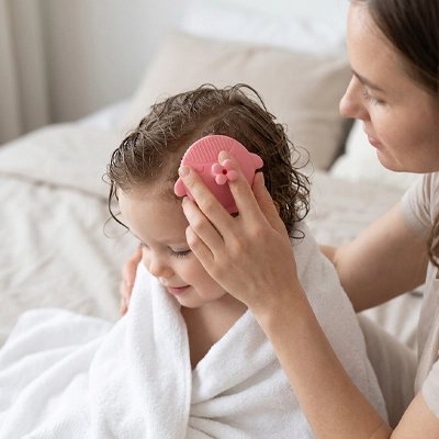 Brosse cheveux bebe | Fibre Soyeuse - Mon P'tit Nid Bébé