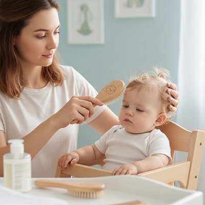 Brosse cheveux pour bebe | Soin Délicat - Mon P'tit Nid Bébé