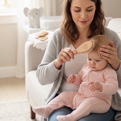 Brosse cheveux pour bebe | Soin Délicat - Mon P'tit Nid Bébé