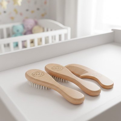 Brosse cheveux pour bebe soin delicat
