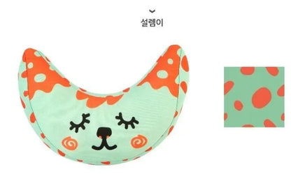 Cale tete bebe cervical couleur bleu et orange