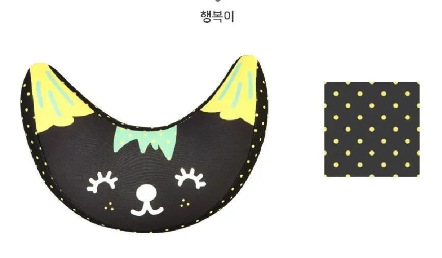 Cale tete bebe cervical noir et motifs