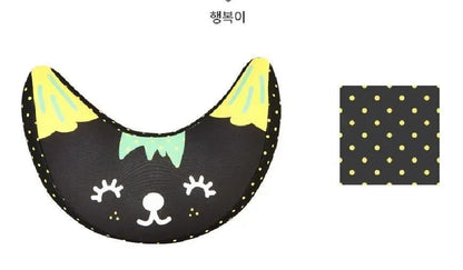 Cale tete bebe cervical noir et motifs