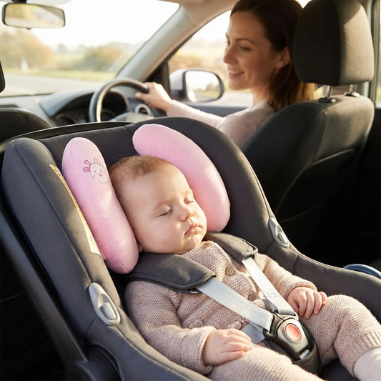 Cale tete bebe forme papillon bebe dort en voiture