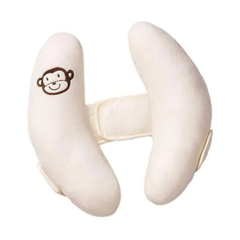 Cale tete bebe forme papillon blanc