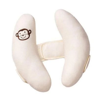 Cale tete bebe forme papillon blanc
