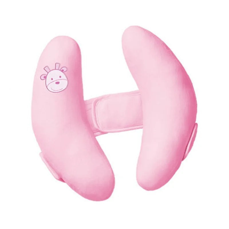 Cale tete bebe forme papillon couleur rose