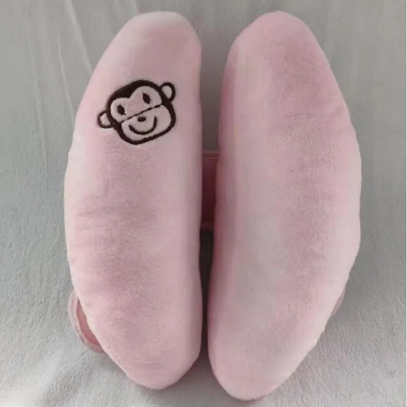 Cale tete bebe forme papillon rose