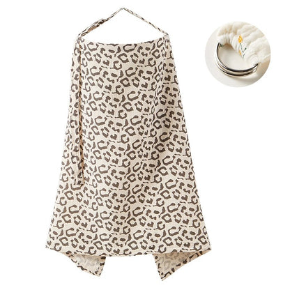 Cape d'allaitement discretion totale leopard