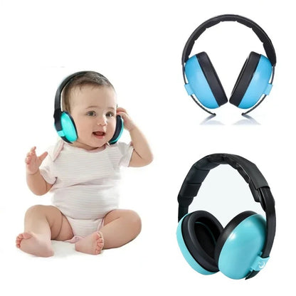 Casque anti bruit bebe bleu protection auditive