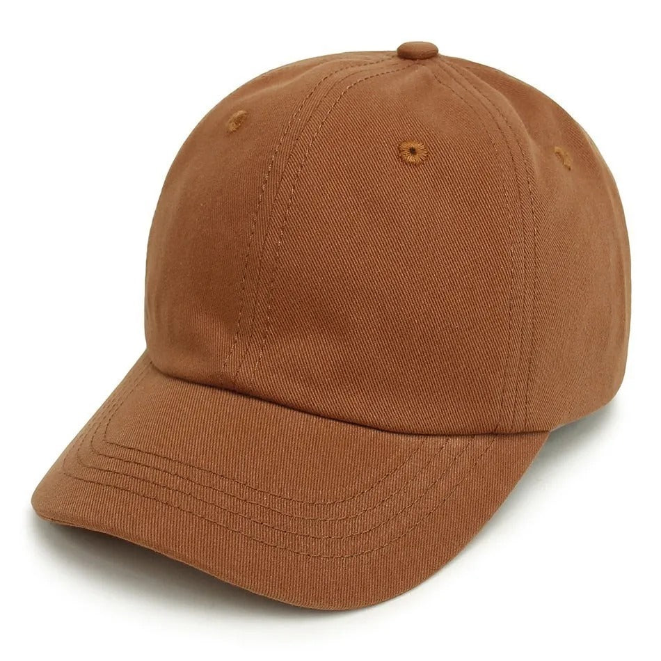 Casquette bebe couleur unique marron