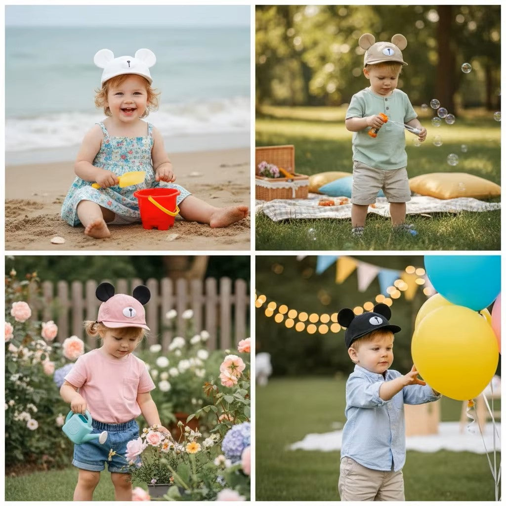 Casquette bebe douceur et confort ideal pour des activites estivales