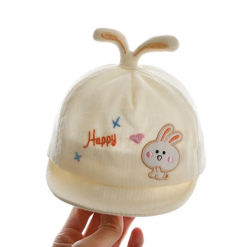 Casquette bebe legere et respirante beige