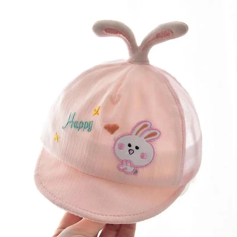 Casquette bebe legere et respirante rose