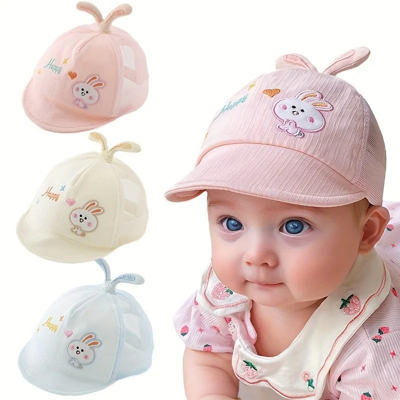 Casquette bebe legere et respirante trois couleurs