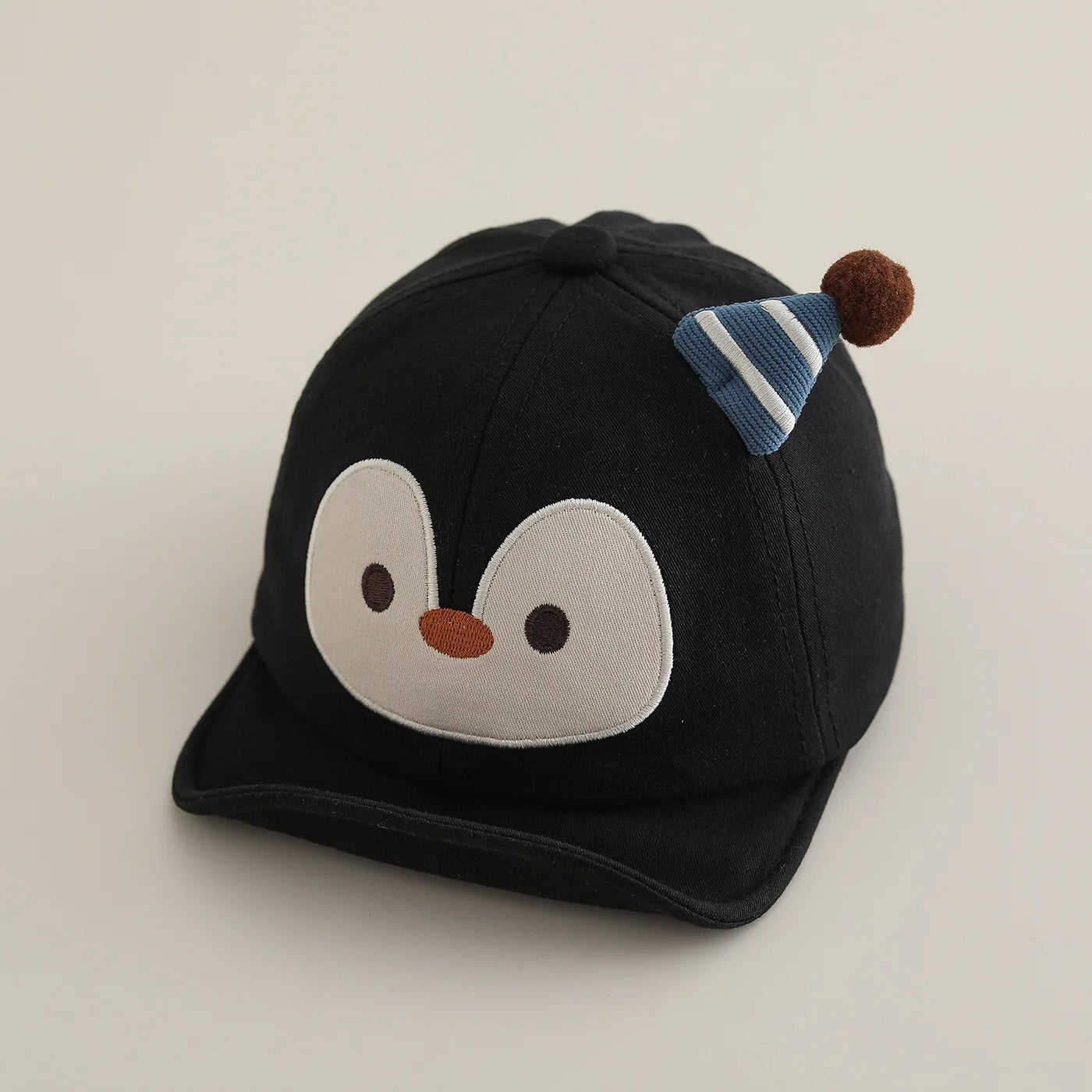 Casquette bebe protection nuque noire