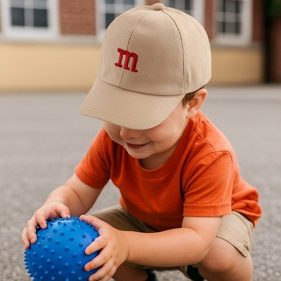Casquette bebe Protection solaire ajustable bebe joue au ballon