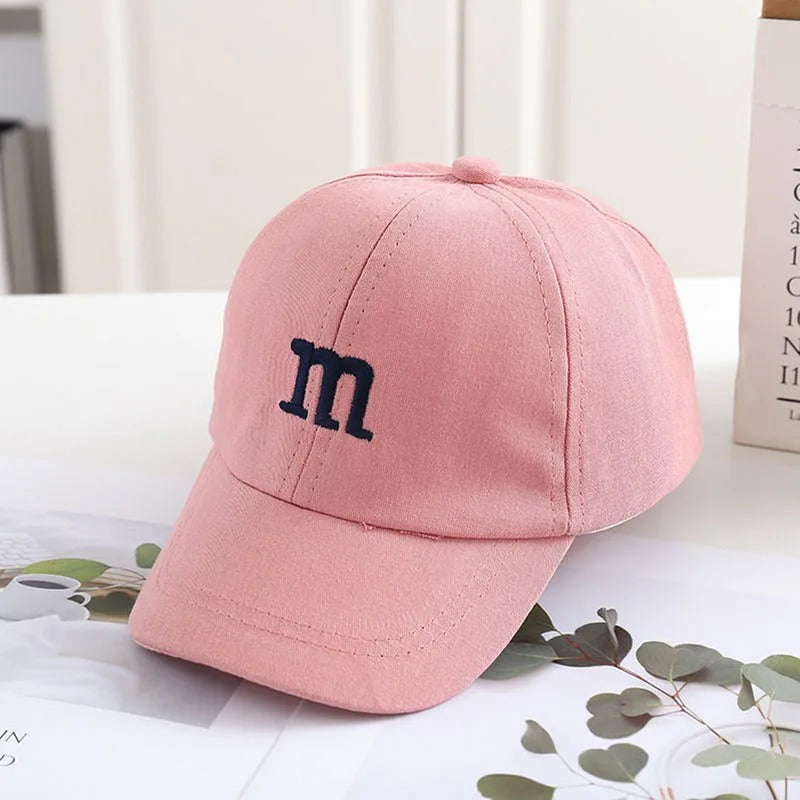 Casquette bebe protection solaire ajustable rose
