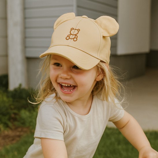 Casquette bebe protection solaire confortable bebe sourit