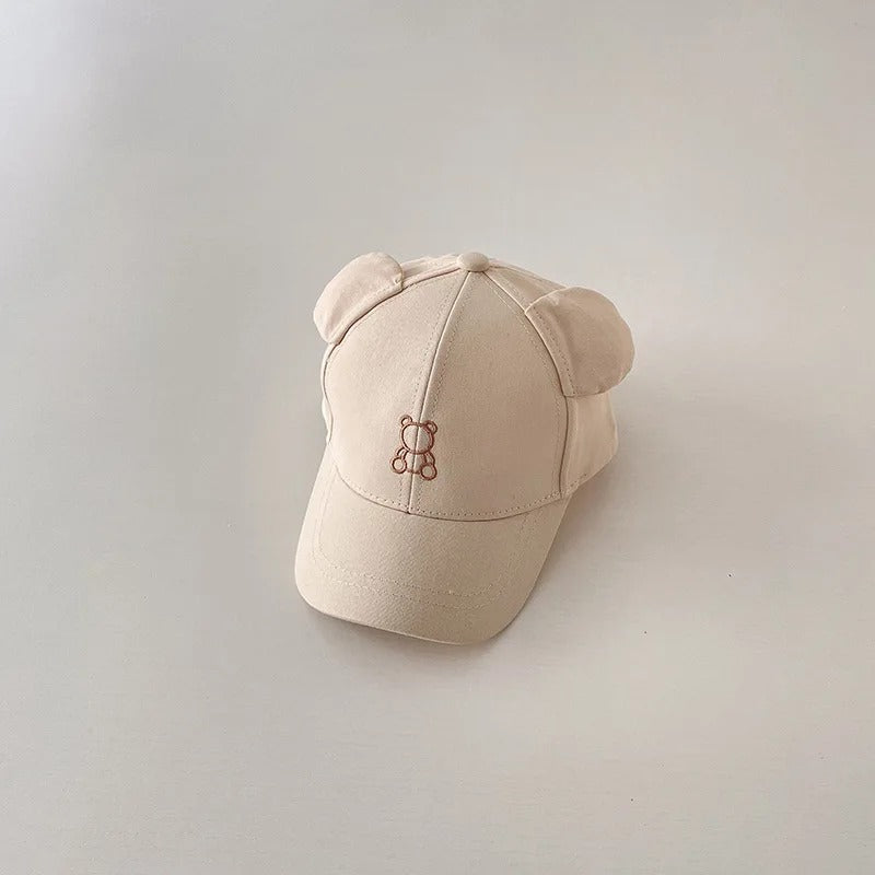Casquette bebe protection solaire confortable beige