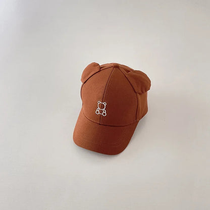 Casquette bebe protection solaire confortable marron