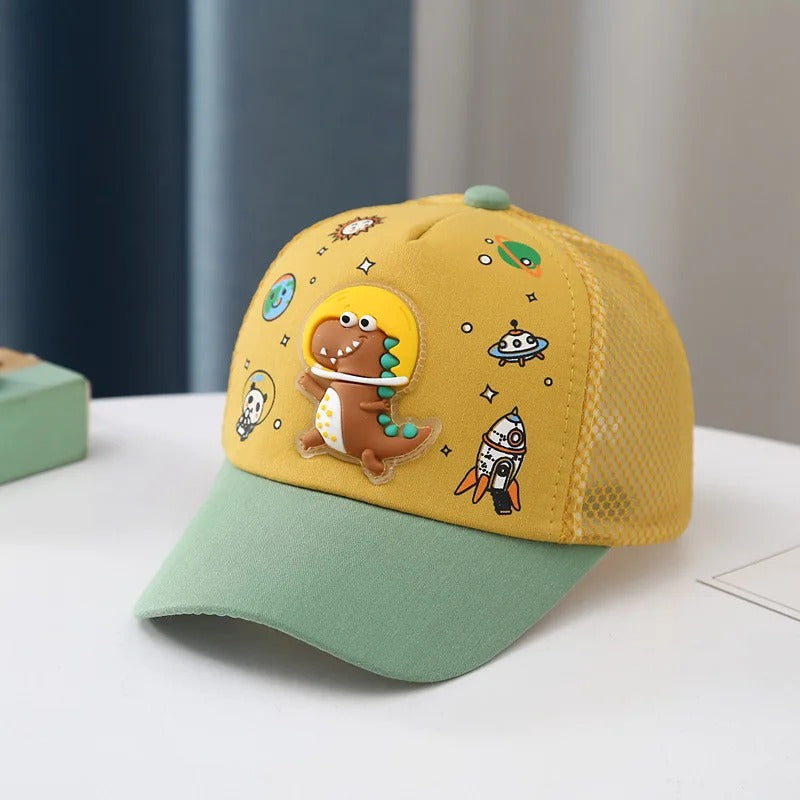 Casquette bebe protection ultime jaune vert