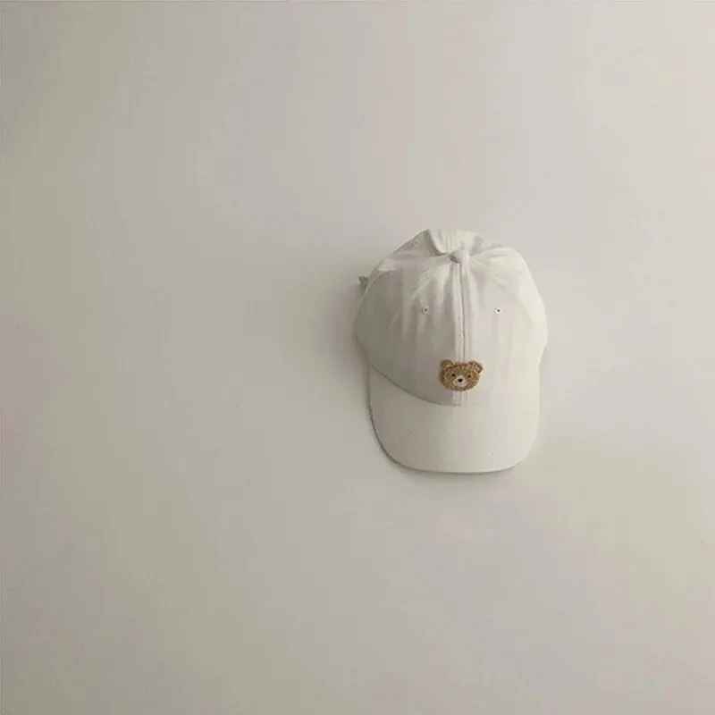 Casquette pour bebe Protection Solaire Ajustable blanc