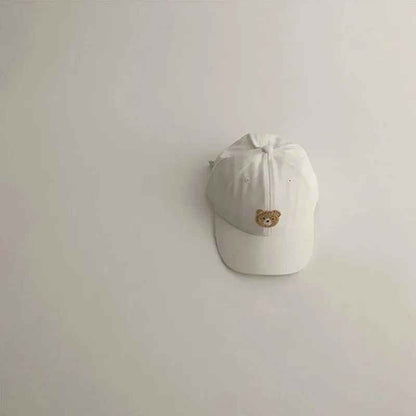 Casquette pour bebe Protection Solaire Ajustable blanc