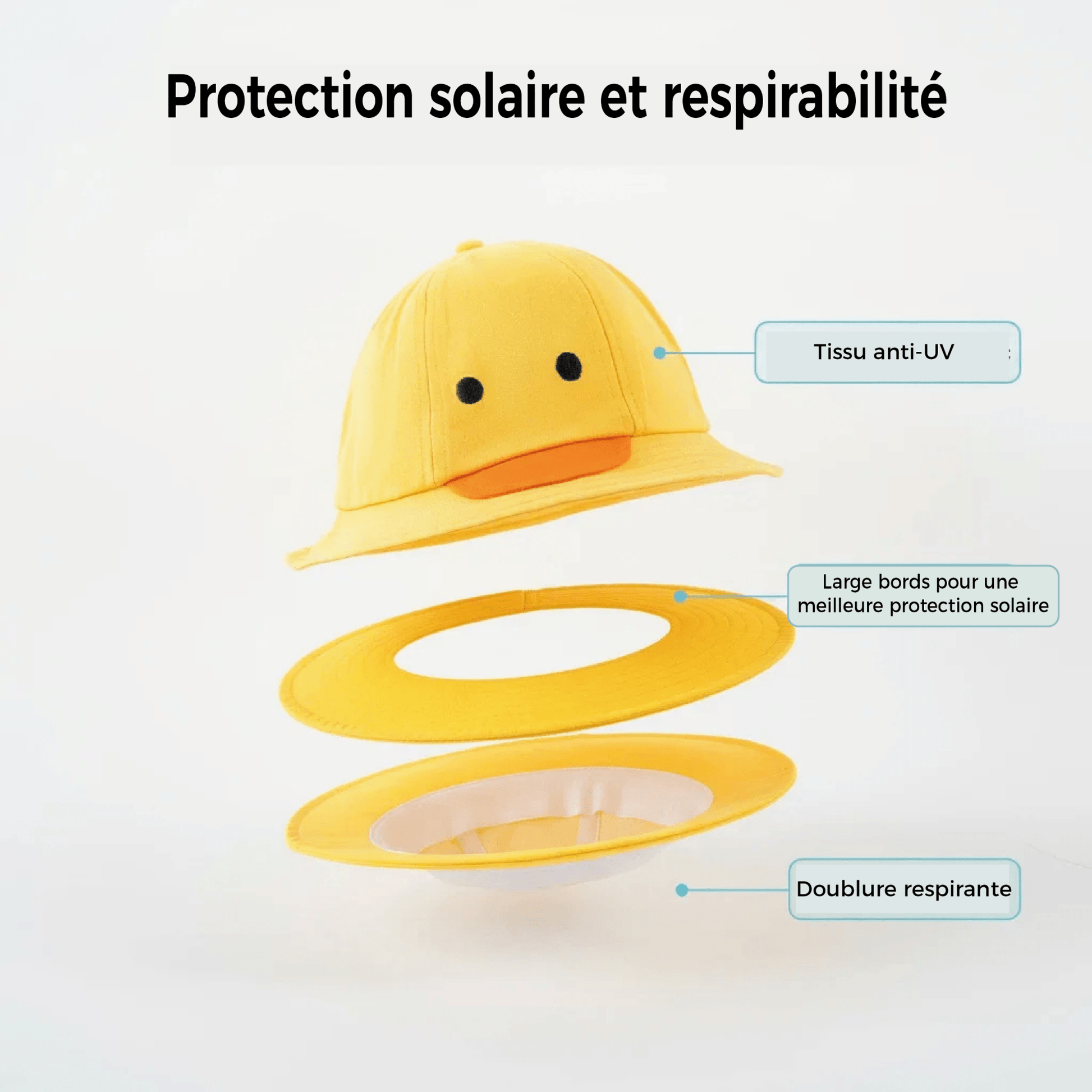Chapeau bébé | Anti - UV Coréen - Mon P'tit Nid Bébé