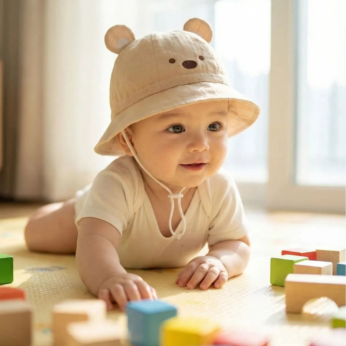 Chapeau bebe protecteur trois saisons bebe joue