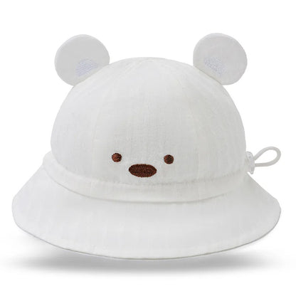 Chapeau bebe protecteur trois saisons blanc