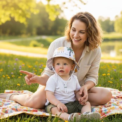 Chapeau bébé | Protection Ajustable - Mon P'tit Nid Bébé