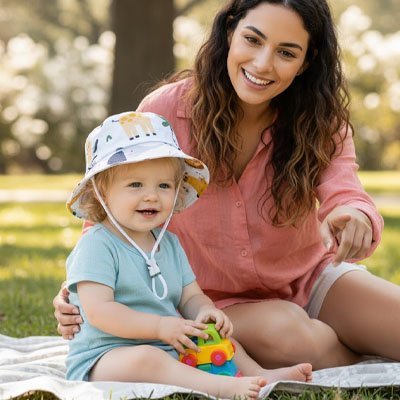 Chapeau bébé | Protection Ajustable - Mon P'tit Nid Bébé