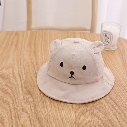 Chapeau bebe protection anti UV beige