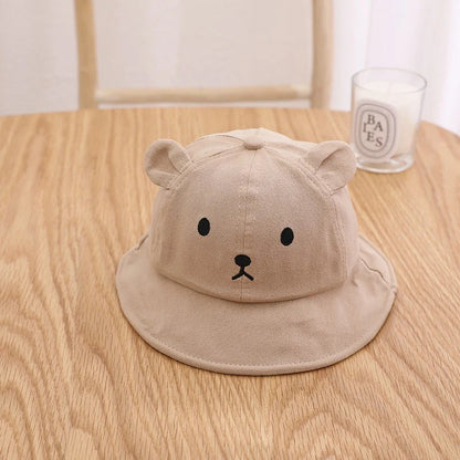 Chapeau bebe protection anti UV marron