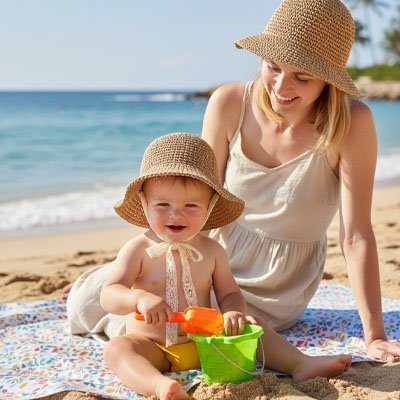 Chapeau bébé | Protection solaire toutes saisons - Mon P'tit Nid Bébé