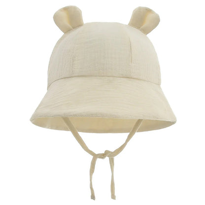 Chapeau bebe Protection UV Confort beige