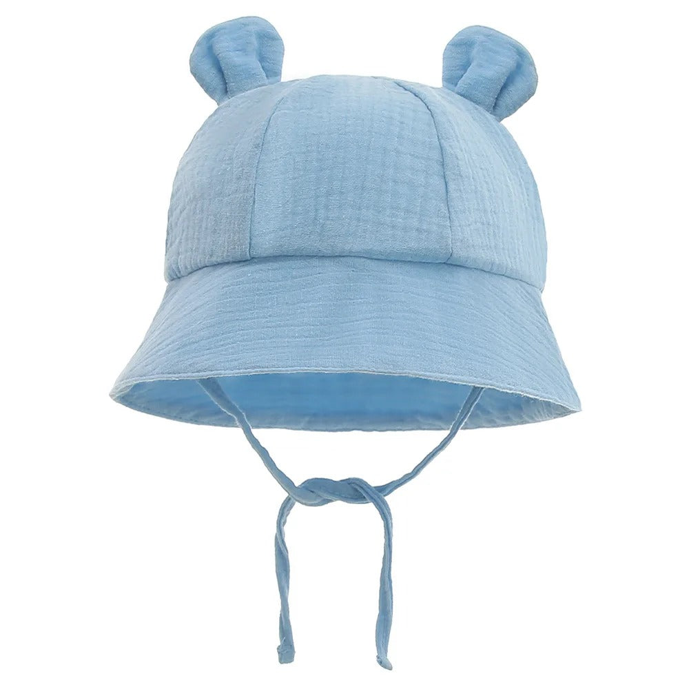 Chapeau bebe protection UV confort bleu