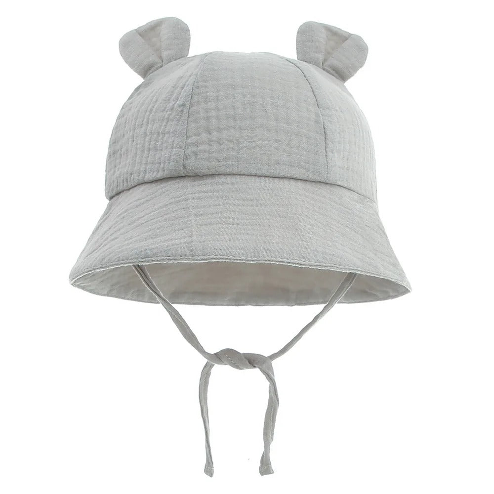 Chapeau bebe protection UV confort gris