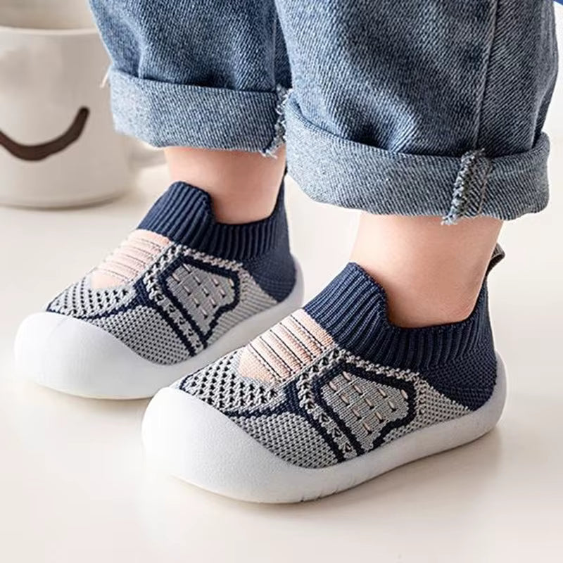 chaussure bebe couleur bleu blanc