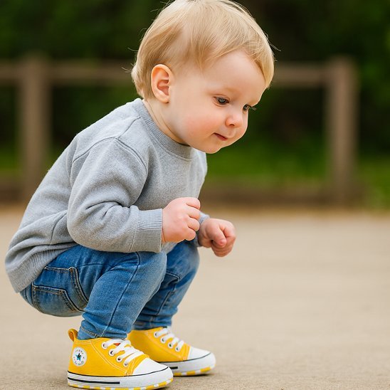 Chaussures bebe antiderapant jaunes