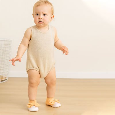 Chaussure bebe fille tendresse Confort bebe debout