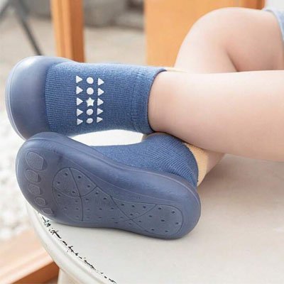 Chaussures bebe securi confort bleu blanc