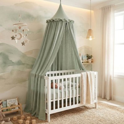Ciel de lit feerique veloute bebe dort