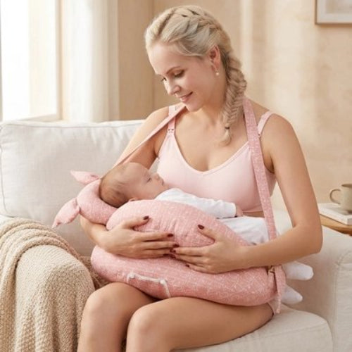 Coussin allaitement douceur appreciee bebe dort