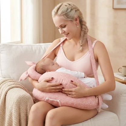 Coussin allaitement douceur appreciee bebe dort