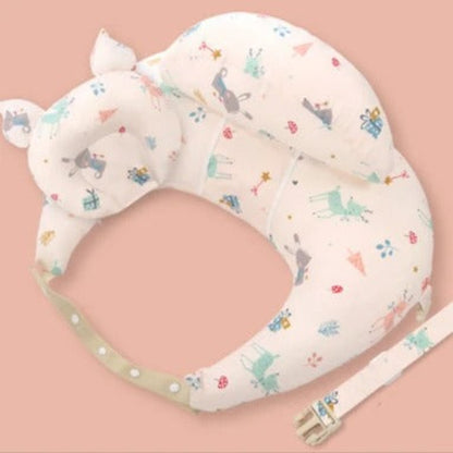 Coussin allaitement smart blanc rose