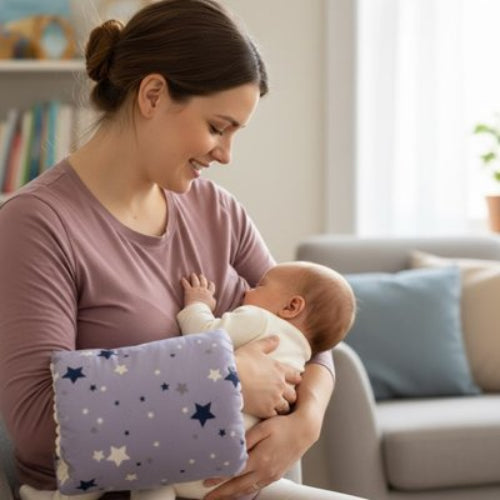 Coussin d'allaitement confort maman allaite son bebe