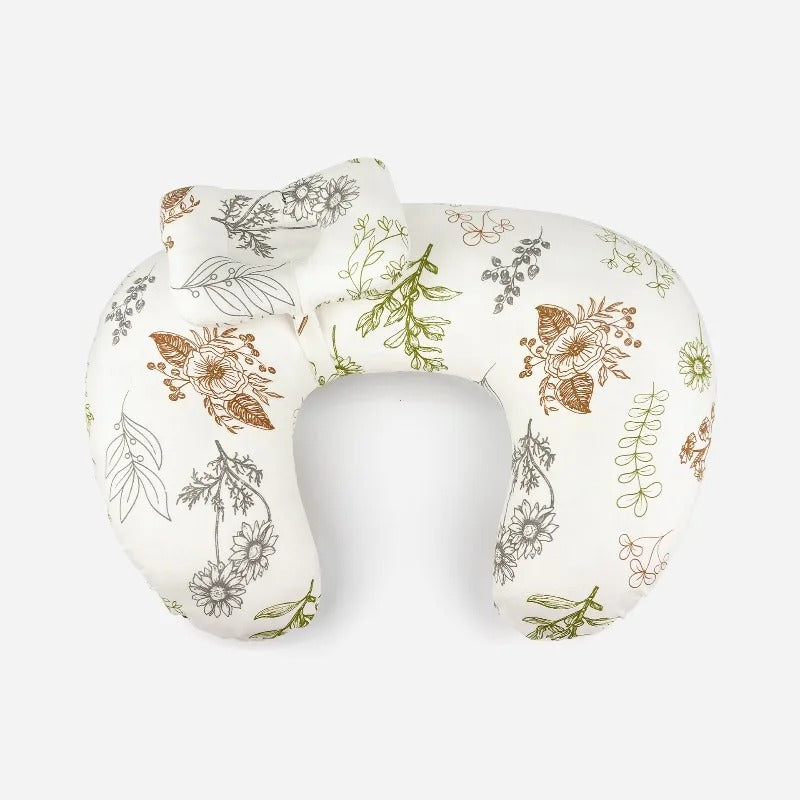 Coussin d'allaitement slim douceur feuilles