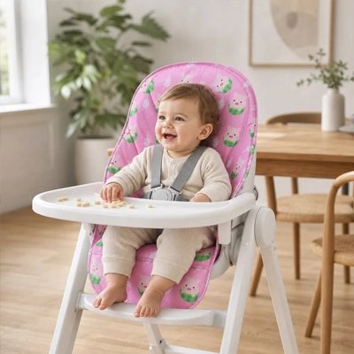 Coussin pour chaise haute | Douillet et Stable - Mon P'tit Nid Bébé